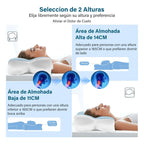 Almohada Japonesa - Cervical de Espuma Viscoelástica con Efecto Refrescante