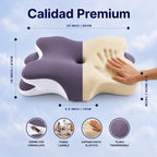 Almohada Japonesa - Cervical de Espuma Viscoelástica con Efecto Refrescante