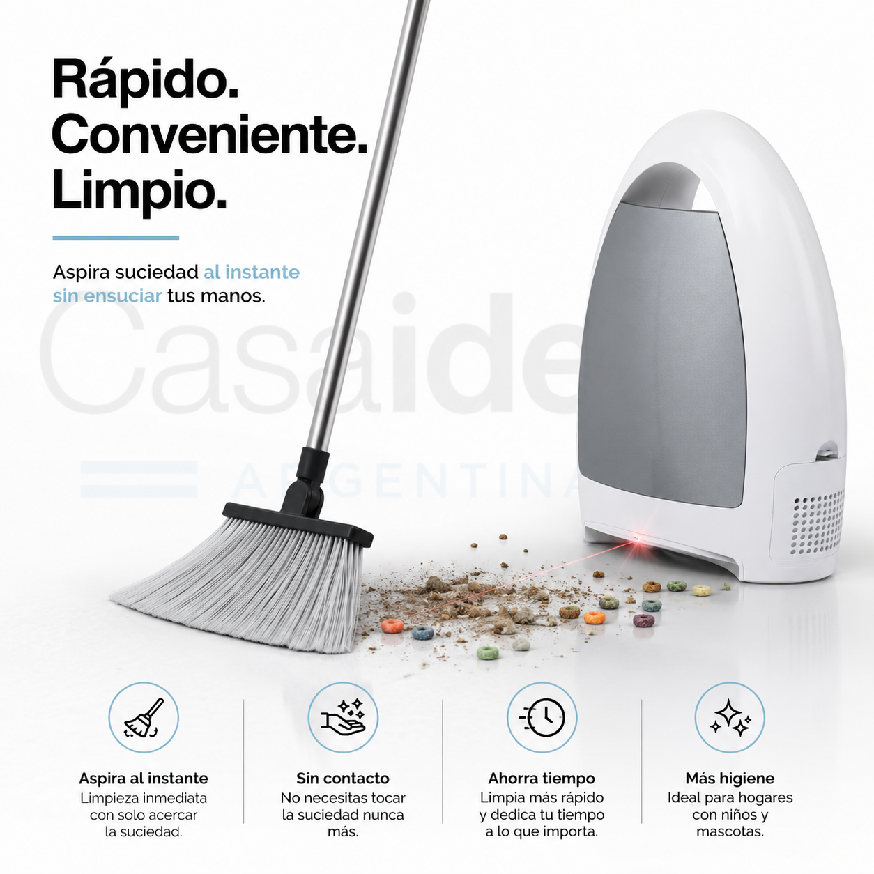 Aspiradora Estacionaria Home con Sensor Infrarrojo