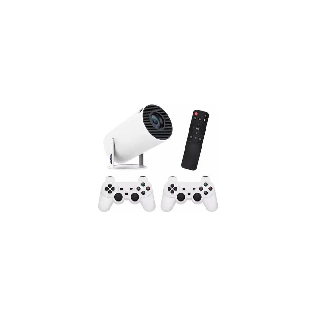 Proyector Portátil 2 en 1 Smart + Consola Retro, WiFi, Bluetooth y 2 Controles