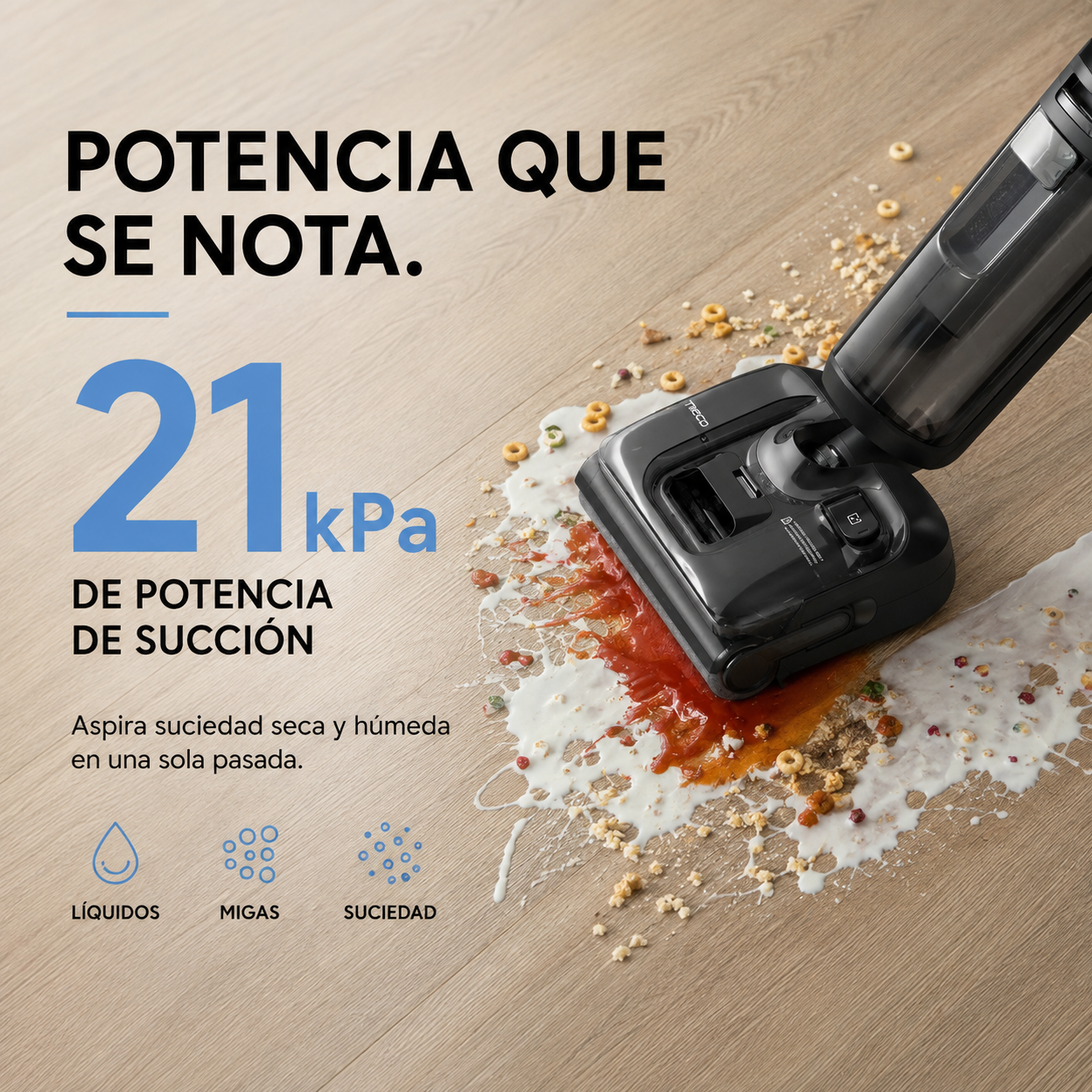Tineco Floor ONE i6 Stretch – Aspiradora y Trapeadora Húmeda y Seca
