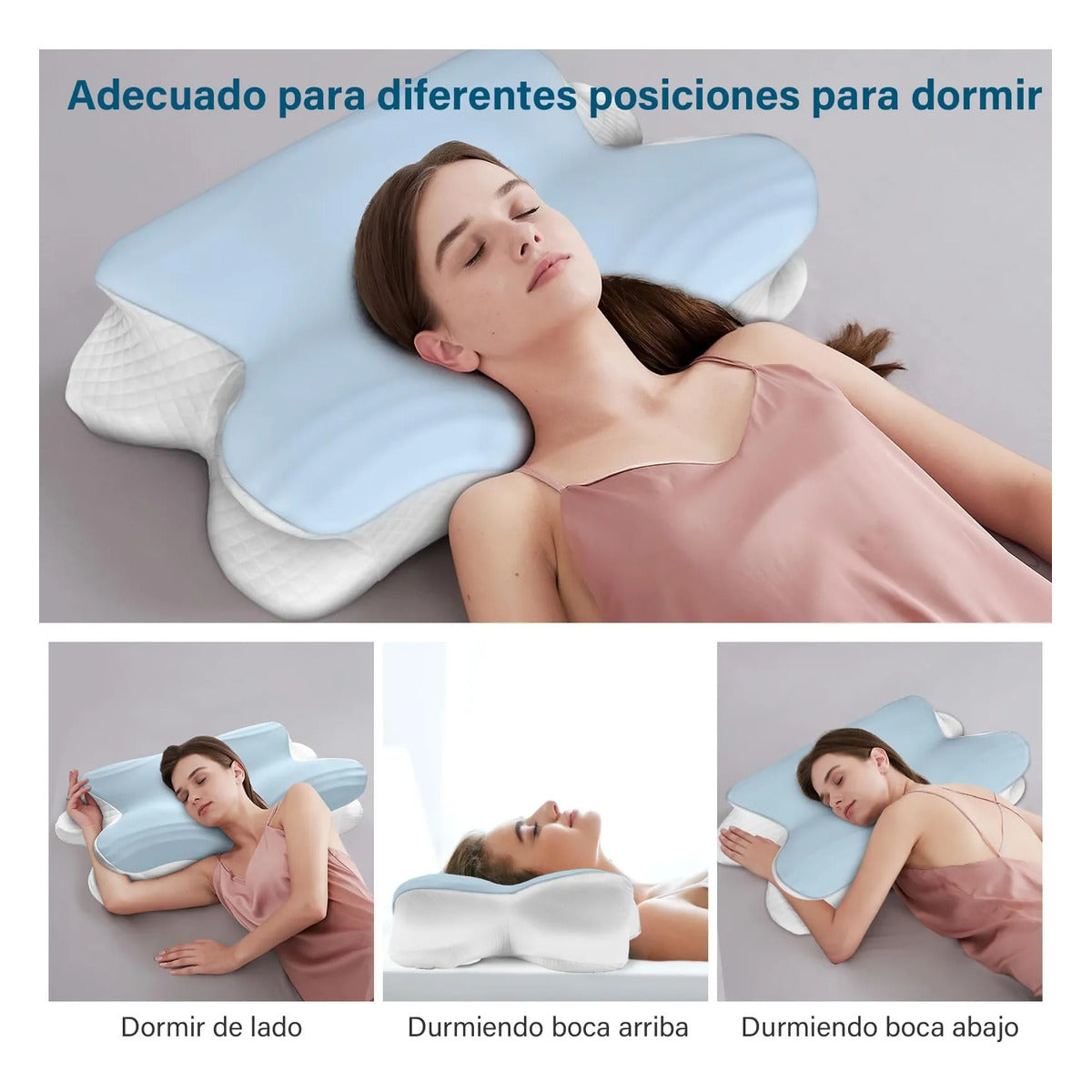 Almohada Japonesa - Cervical de Espuma Viscoelástica con Efecto Refrescante