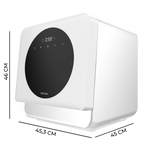 Bolero Aguazero 1100 Mini Lavavajillas compacto de 3 servicios