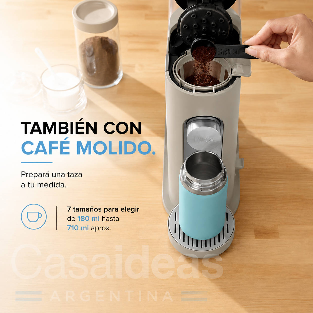 Ninja Pods & Grounds Specialty PB051GB – Cafetera con Espumador de Leche
