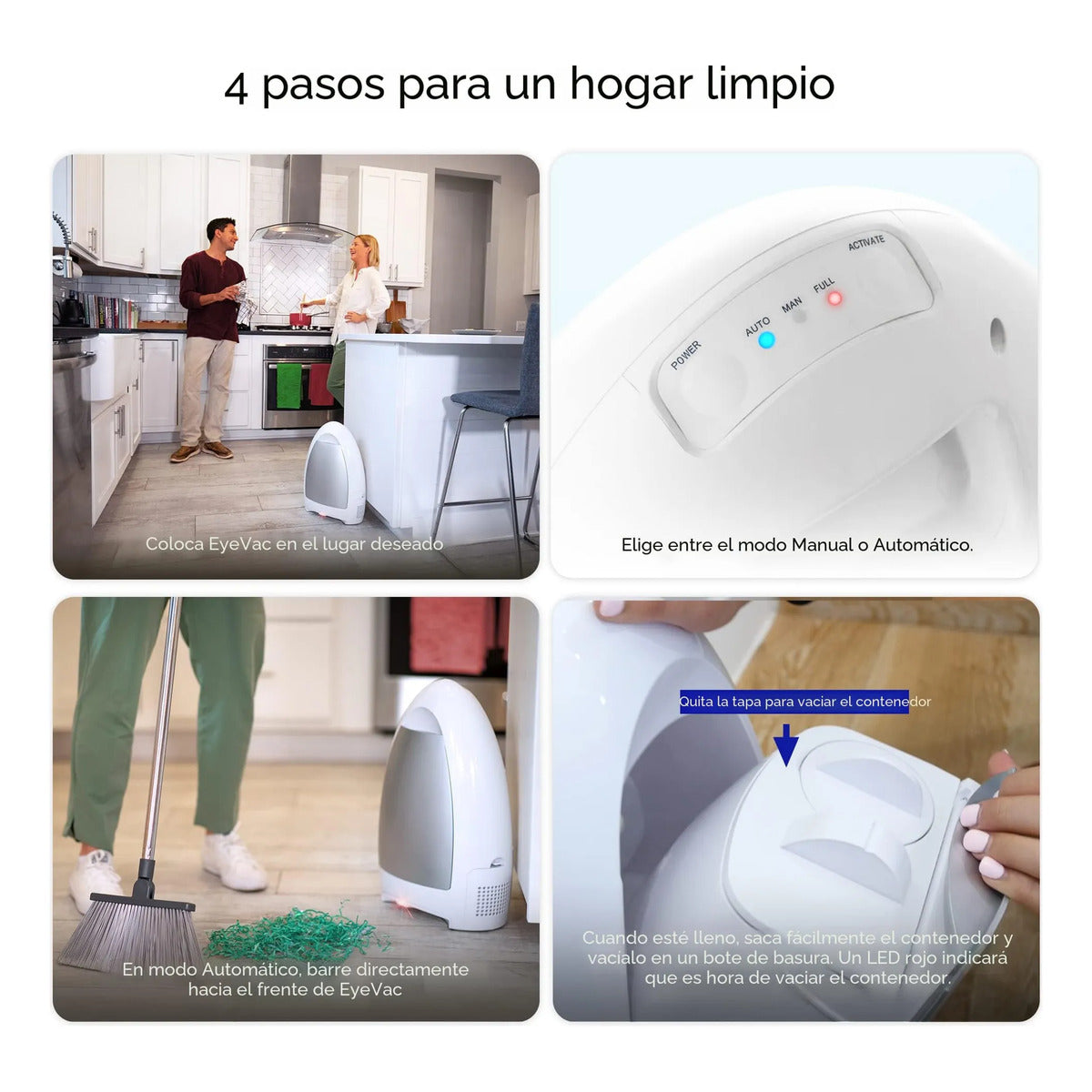 Aspiradora Estacionaria Home con Sensor Infrarrojo
