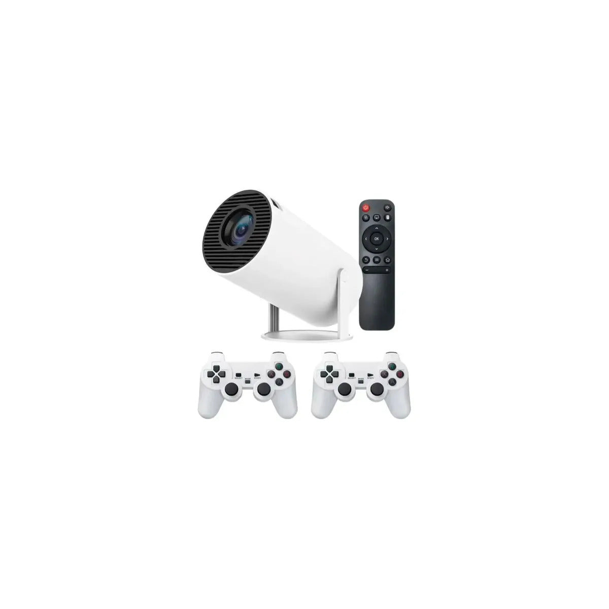 Proyector Portátil 2 en 1 Smart + Consola Retro, WiFi, Bluetooth y 2 Controles