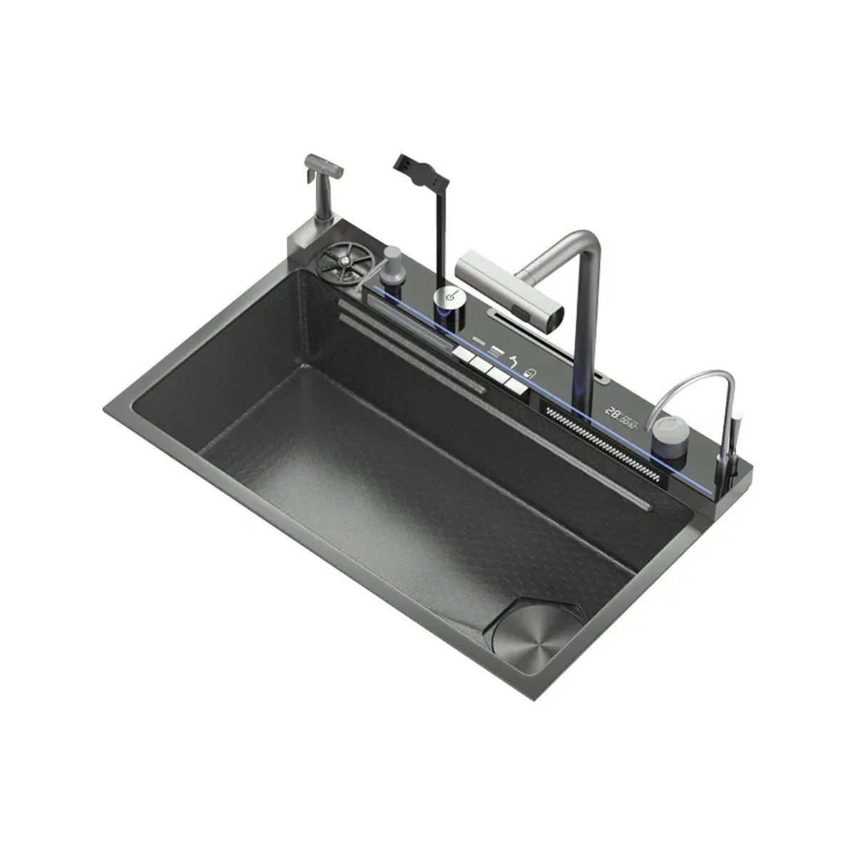 Lavaplatos Inteligente Digital LED 7 Modos – Acero Inoxidable SUS304