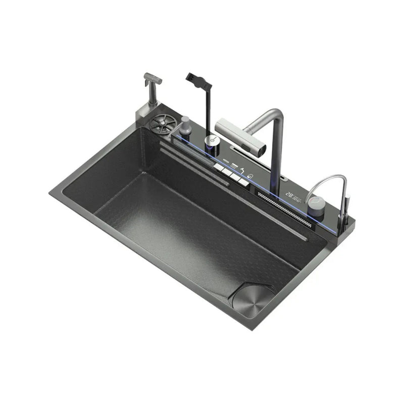 Lavaplatos Inteligente Digital LED 7 Modos – Acero Inoxidable SUS304