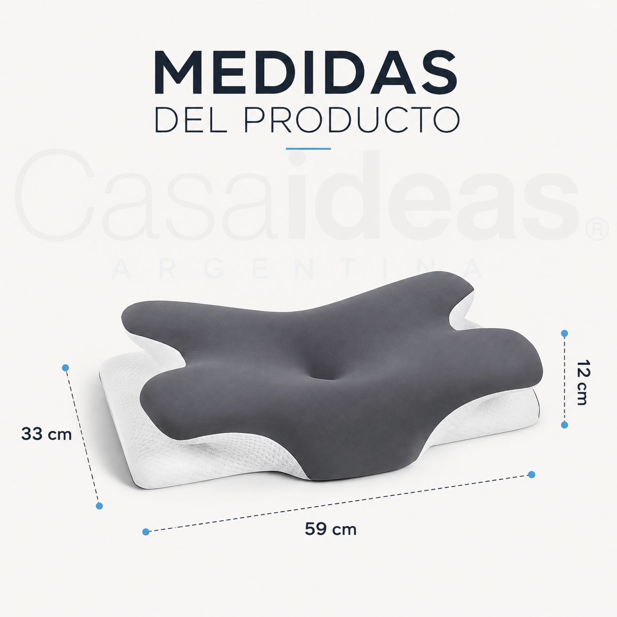 Almohada Japonesa - Cervical de Espuma Viscoelástica con Efecto Refrescante