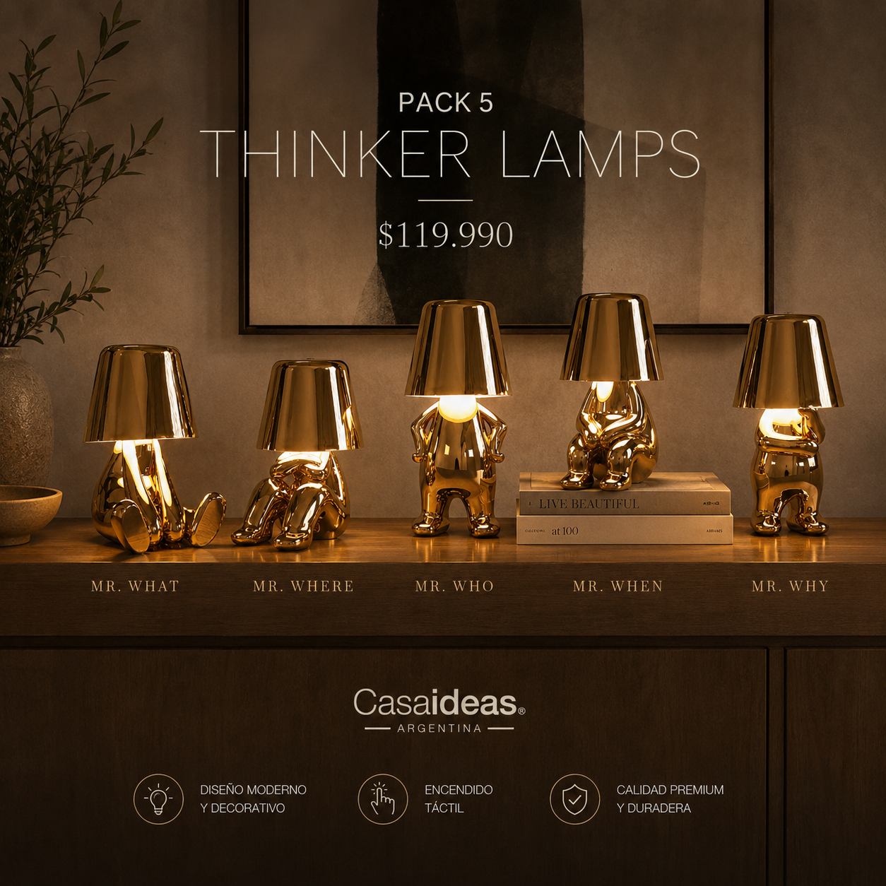 Thinker Lamps – Lámparas Recargables