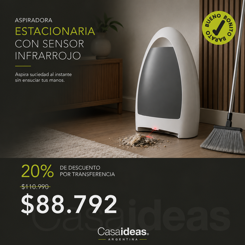 Aspiradora Estacionaria Home con Sensor Infrarrojo