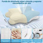 Almohada Japonesa - Cervical de Espuma Viscoelástica con Efecto Refrescante