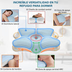 Almohada Japonesa - Cervical de Espuma Viscoelástica con Efecto Refrescante