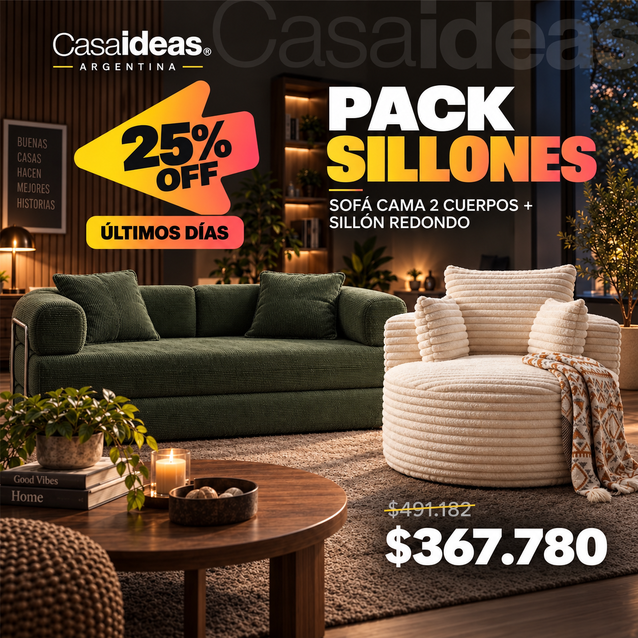 PACK SILLONES | 25% OFF